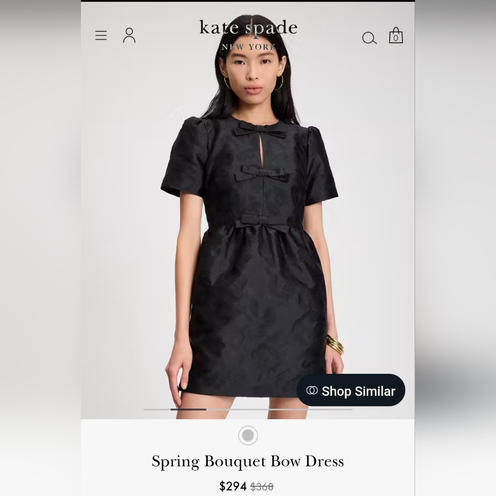 Kate Spade Spring Bouquet Bow Dress - Picture 2 of 11